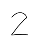 算用数字のスタンプ（個別スタンプ：3）