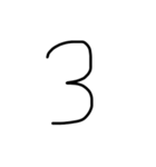 算用数字のスタンプ（個別スタンプ：4）
