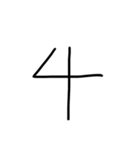 算用数字のスタンプ（個別スタンプ：5）