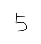 算用数字のスタンプ（個別スタンプ：6）