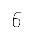 算用数字のスタンプ（個別スタンプ：7）