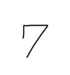 算用数字のスタンプ（個別スタンプ：8）