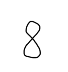 算用数字のスタンプ（個別スタンプ：9）