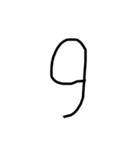 算用数字のスタンプ（個別スタンプ：10）