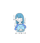 海月 雨ちゃんすたんぷ1（個別スタンプ：3）