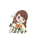 "あーちゃん" (カワイイおばあちゃん)（個別スタンプ：3）