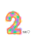 colorful numbers♡（個別スタンプ：2）