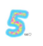 colorful numbers♡（個別スタンプ：5）