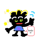 へんてこ宇宙人と食べ物や生き物（個別スタンプ：17）