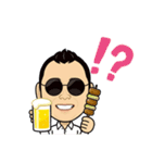 丸めがねTV3（個別スタンプ：36）