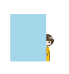 カタハネボブ子たん（個別スタンプ：3）
