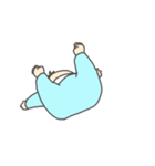 くせっ毛あかちゃん (Blue)（個別スタンプ：8）