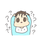くせっ毛あかちゃん (Blue)（個別スタンプ：10）