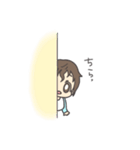 くせっ毛あかちゃん (Blue)（個別スタンプ：34）