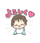 くせっ毛あかちゃん (Blue)（個別スタンプ：37）