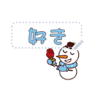 Snowman message stickers JP（個別スタンプ：18）