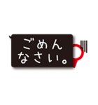 大きなふきだしで丁寧な言葉を伝えます（個別スタンプ：22）