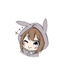 けも耳パーカーちゃん（個別スタンプ：7）
