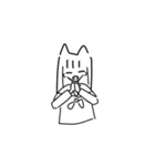 ねこにんげんちゃん（個別スタンプ：8）