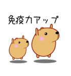 きゃぴばら【冬2】（個別スタンプ：32）