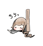 黒ワンピ少女とくま（個別スタンプ：5）