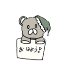 黒ワンピ少女とくま（個別スタンプ：6）