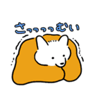 冬のまっちろ犬（個別スタンプ：3）