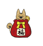 クロハナの年末年始セット[子]（個別スタンプ：14）