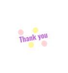 ありがとう(Thank you)（個別スタンプ：4）