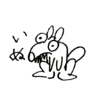雑な犬の絵のスタンプ（個別スタンプ：1）