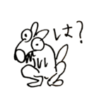 雑な犬の絵のスタンプ（個別スタンプ：15）