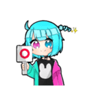あおうさぎちゃん達のスタンプ第1弾（個別スタンプ：6）