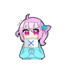 あおうさぎちゃん達のスタンプ第1弾（個別スタンプ：7）