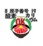 ネギトロ丼と元素（個別スタンプ：1）