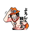 ONE PIECE 白ひげ海賊団つめつめスタンプ（個別スタンプ：3）