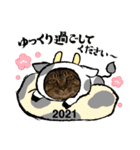 Happy New Cats2021（個別スタンプ：1）