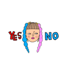 オンザ前髪女子の日常会話(敬語)（個別スタンプ：2）