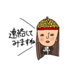 オンザ前髪女子の日常会話(敬語)（個別スタンプ：14）
