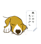 ビーグル犬のクリスマス  絵本スタンプ（個別スタンプ：15）