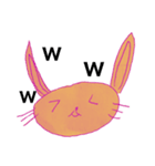 ウサギ丸ネコ（個別スタンプ：2）