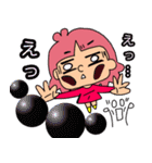 テンション高めなピンクヘアーの女の子。（個別スタンプ：8）