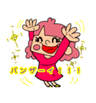 テンション高めなピンクヘアーの女の子。（個別スタンプ：13）