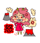 テンション高めなピンクヘアーの女の子。（個別スタンプ：26）