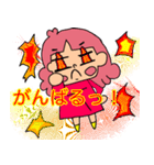 テンション高めなピンクヘアーの女の子。（個別スタンプ：28）