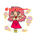 テンション高めなピンクヘアーの女の子。（個別スタンプ：31）