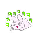 ハングルで話すうさぎ（個別スタンプ：10）