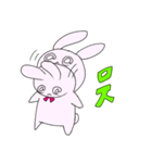 ハングルで話すうさぎ（個別スタンプ：19）
