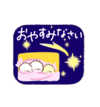 動くもふもふインコの冬毎年使える年末年始（個別スタンプ：24）