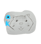 ぶたさん スタンプ 飼育員さんも！（個別スタンプ：1）