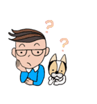 ミックス犬クルのひと言（個別スタンプ：15）